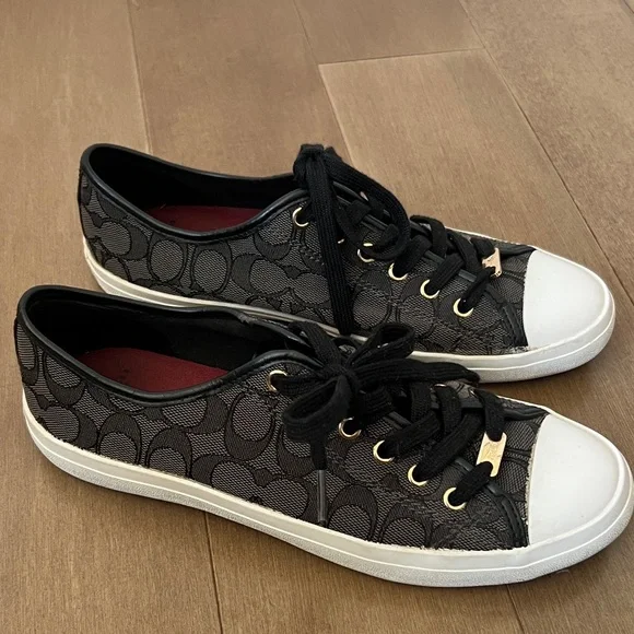 COACH “Empire” Black and White Sneakers - Picture 3 of 7